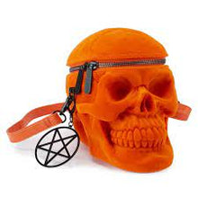 Carica l'immagine nel visualizzatore di Gallery, Killstar Grave Digger Skull Orang Velvet Handbag
