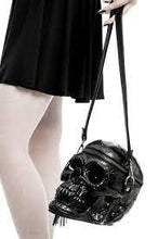 Carica l'immagine nel visualizzatore di Gallery, Killstar Grave Digger Skull Black Leather Handbag

