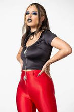 Carica l'immagine nel visualizzatore di Gallery, Killstar Karlene Zip Crop Top
