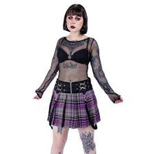 Carica l'immagine nel visualizzatore di Gallery, Heartless Amaya Ladies Skirt Grey/purple
