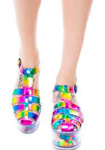 Carica l'immagine nel visualizzatore di Gallery, Yru Shoes Clear Platform Rainbow
