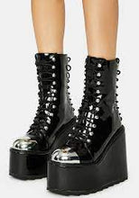 Carica l'immagine nel visualizzatore di Gallery, YRU Shoes Heavy Metal Lace Up Boot.
