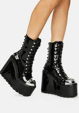 Carica l'immagine nel visualizzatore di Gallery, YRU Shoes Heavy Metal Lace Up Boot.
