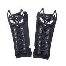 Carica l'immagine nel visualizzatore di Gallery, Poizen Industries Dark Kitty Gloves Ladies Black
