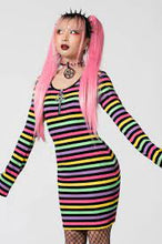 Carica l'immagine nel visualizzatore di Gallery, Killstar Lick The Rainbow Ribbed Dress

