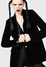 Carica l'immagine nel visualizzatore di Gallery, Killstar Astaroth velvet Boyfiend Blazer
