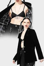 Carica l'immagine nel visualizzatore di Gallery, Killstar Astaroth velvet Boyfiend Blazer
