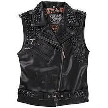 Carica l'immagine nel visualizzatore di Gallery, Killstar Doom Leather vest Black
