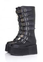 Carica l'immagine nel visualizzatore di Gallery, Demonia Cult Damned 318 BLK Leather
