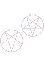 Carica l'immagine nel visualizzatore di Gallery, Killstar Pentagram Hoop Earrings Pastel
