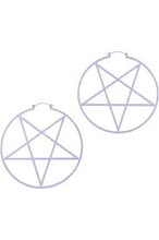 Carica l'immagine nel visualizzatore di Gallery, Killstar Pentagram Hoop Earrings Pastel
