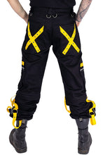 Carica l'immagine nel visualizzatore di Gallery, Poizen Industries - Vortex Pants Mens black/yellow
