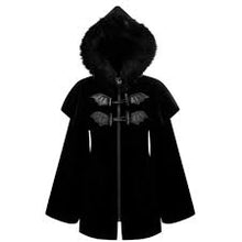 Carica l'immagine nel visualizzatore di Gallery, Killstar Nightfever duffle Coat Black.
